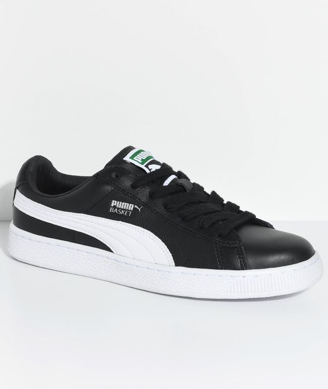 puma black white sneakers